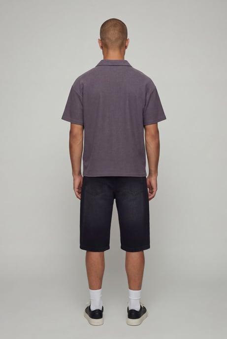 Oversized Revere Textured Polo - Image 2