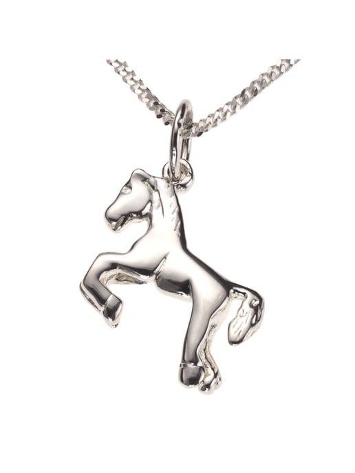 Zeeme for Kids Necklace Silver 925 motif horse 36/38cm - Image 1
