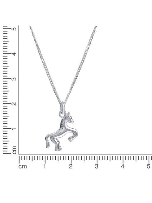 Zeeme for Kids Necklace Silver 925 motif horse 36/38cm - Image 3