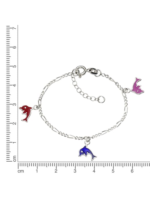 Zeeme for Kids Bracelet 925/- Sterling silver dolphins - Image 2
