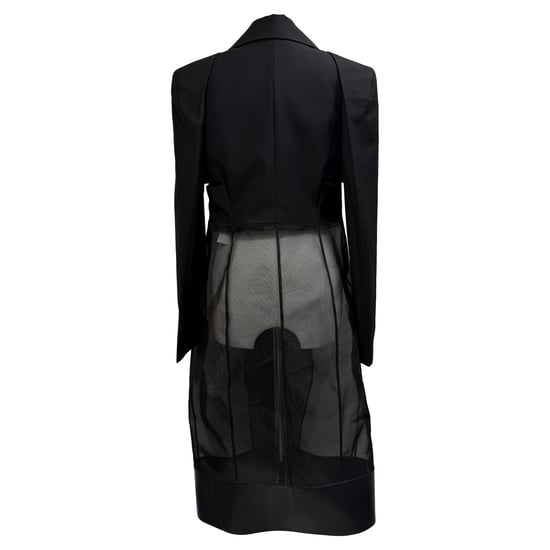 Givenchy getailleerde jas met uitsnijdingen in zwarte wol - Image 3