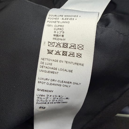 Givenchy getailleerde jas met uitsnijdingen in zwarte wol - Image 6