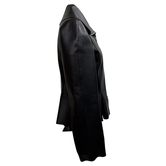 Givenchy Peplumjacka i svart läder - Image 2