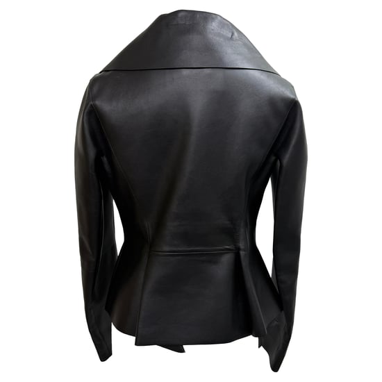 Givenchy Peplumjacka i svart läder - Image 3