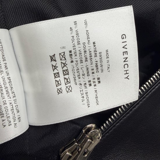 Givenchy Peplumjacka i svart läder - Image 5