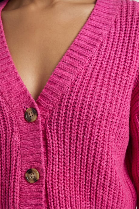 Button Through Crop Cardigan - Image 2