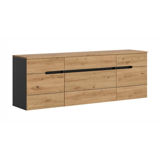 Furnilux Hangende garderobekast moderne opbergoplossing voor hal en entree 176 cm - Image 1