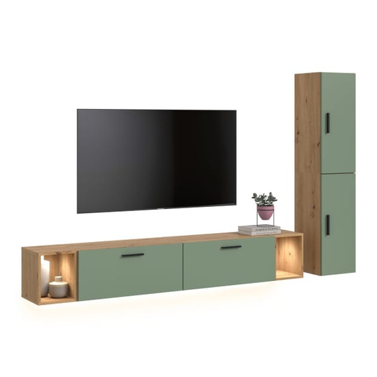 Furnilux Moderne woonwand met verlichting stijlvolle opbergoplossing voor elk interieur - Image 1