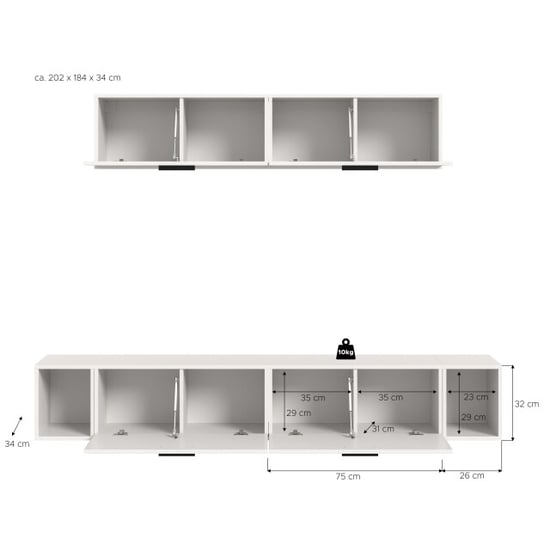 Furnilux Moderne woonkast in ruime opbergcombinatie voor woonkamer en appartement - Image 5