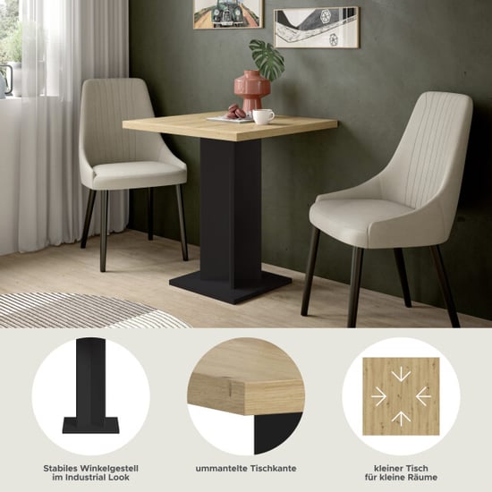 Furnilux Artisan eiken eettafel moderne tafel stijlvolle eetkameroplossing - Image 2