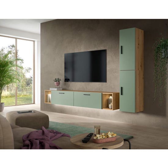 Furnilux Moderne woonwand met verlichting stijlvolle opbergoplossing voor elk interieur - Image 6