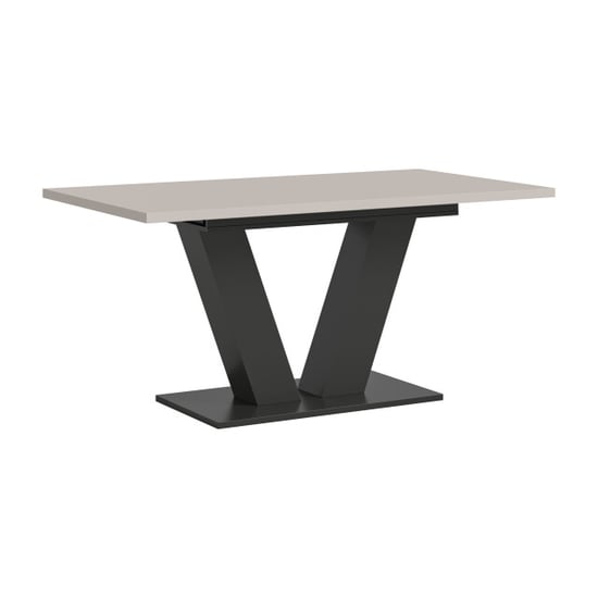 Furnilux Moderne eettafel in kasjmier en verstelbaar design met v-poot 150 cm - Image 1