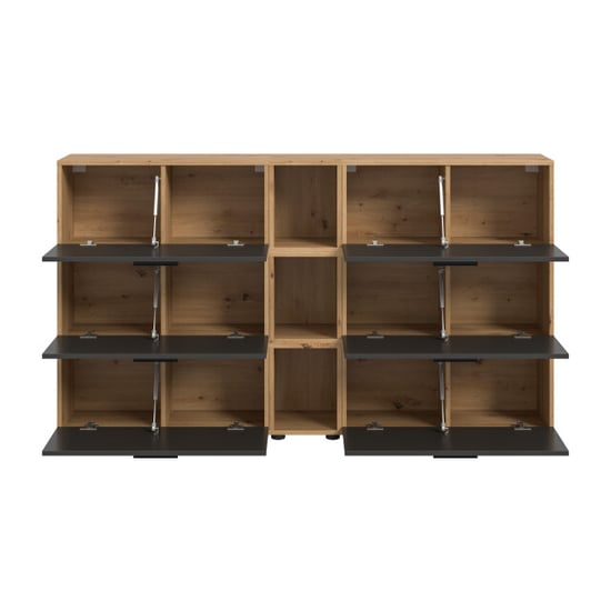 Furnilux Woonkast-combinatie in artisan eik en basalt moderne woonwand voor elk - Image 3