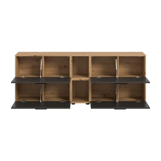 Furnilux Modulaire woonwand in artisan eik ruime opbergcombinatie voor woonkamer - Image 5