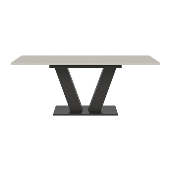Furnilux Moderne eettafel in kasjmier en verstelbaar design met v-poot 150 cm - Image 4