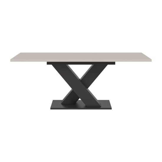 Furnilux Eetkamer tafel in kasjmier en look moderne design tafel met x-poot - - Image 6