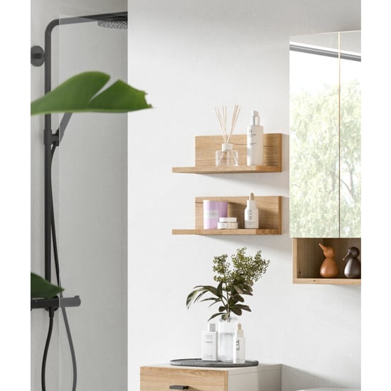 Furnilux Wandplank set evoke oak stijlvolle badkamer opbergoplossing 2 planken - Image 4
