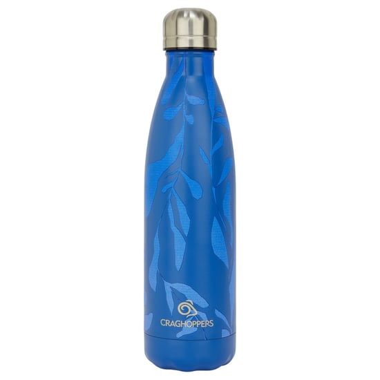 Craghoppers National Trust Bladbedrukking 500ml Waterfles (Donkere saffier) - Image 1