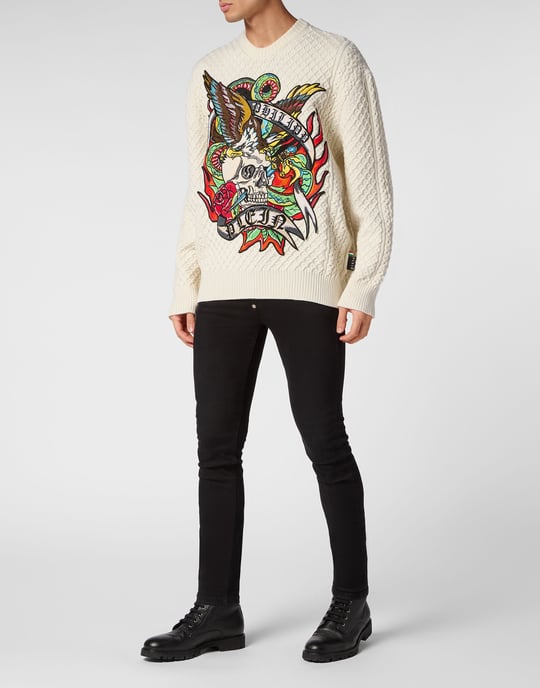 Pullover Ronde Hals Tattoo - Image 4