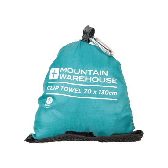 Mountain Warehouse Eenvoudige Clip Reis Handdoek (Teal) - Image 4