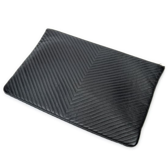 Large Chevron O-Case Zip  Clutch - Image 2