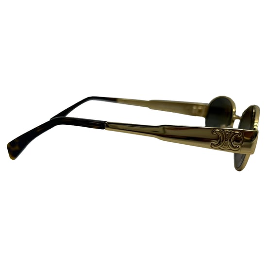 Celine Triomphe Sunglasses in Gold Metal - Image 5