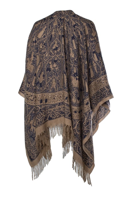 Hermes, Lalbhai dalpatbhai cashmere poncho - Image 2