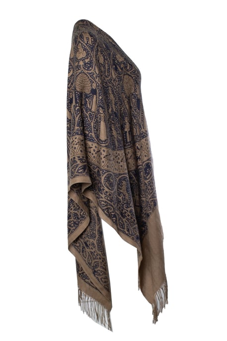 Hermes, Lalbhai dalpatbhai cashmere poncho - Image 3