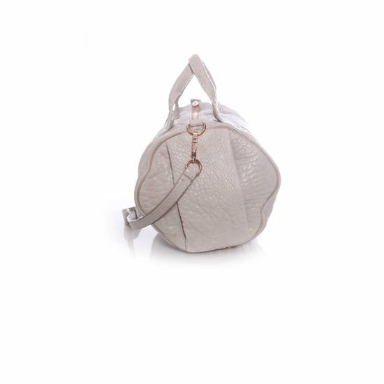 Alexander Wang, ljusgrå rockie-väska med rosa nitar. - Image 4