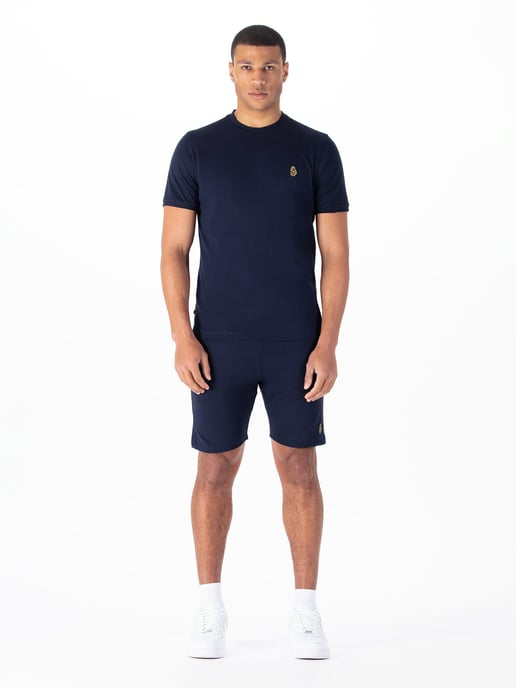 Luke 1977 Mens Traffs T-Shirt and Short Set in Navy - Image 1