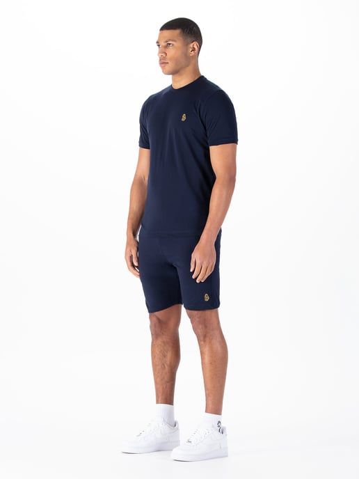 Luke 1977 Mens Traffs T-Shirt and Short Set in Navy - Image 2