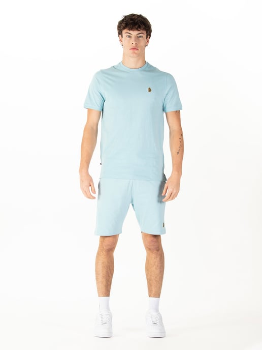 Luke 1977 Mens Traffs T-Shirt and Short Set in Light Blue - Image 1