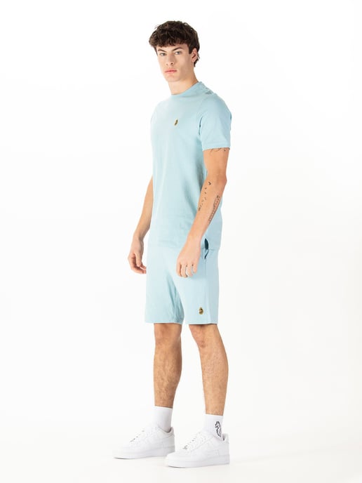 Luke 1977 Mens Traffs T-Shirt and Short Set in Light Blue - Image 2