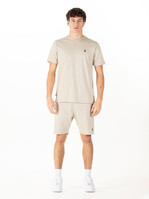 Luke 1977 Mens Traffs T-Shirt and Short Set in Stone - Image 1