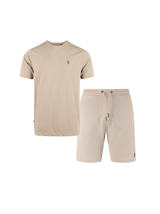 Luke 1977 Mens Traffs T-Shirt and Short Set in Stone - Image 4