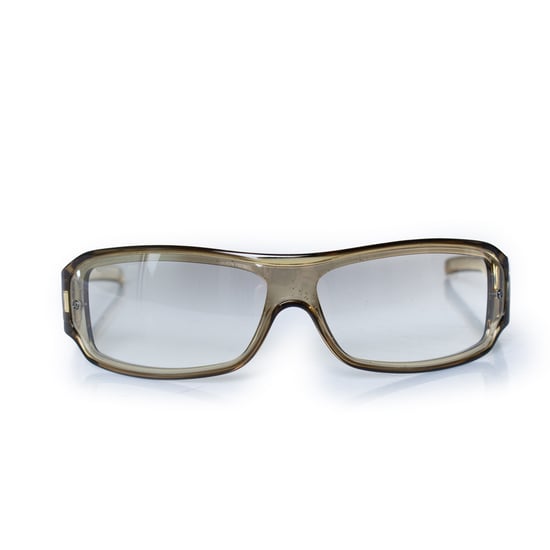 Gucci, Oliver green vintage shield sunglasses - Image 1
