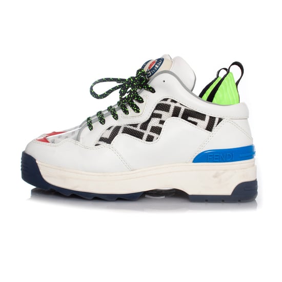 Fendi, Witte leren T REX sneakers - Image 2