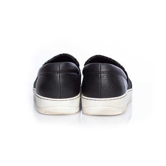 Lanvin, slip-on sneakers i vävt läder - Image 3