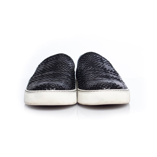 Lanvin, slip-on sneakers i vävt läder - Image 5