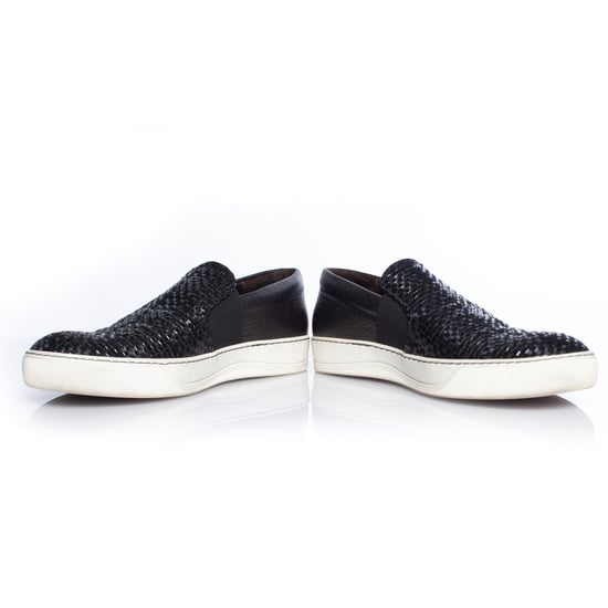 Lanvin, slip-on sneakers i vävt läder - Image 6