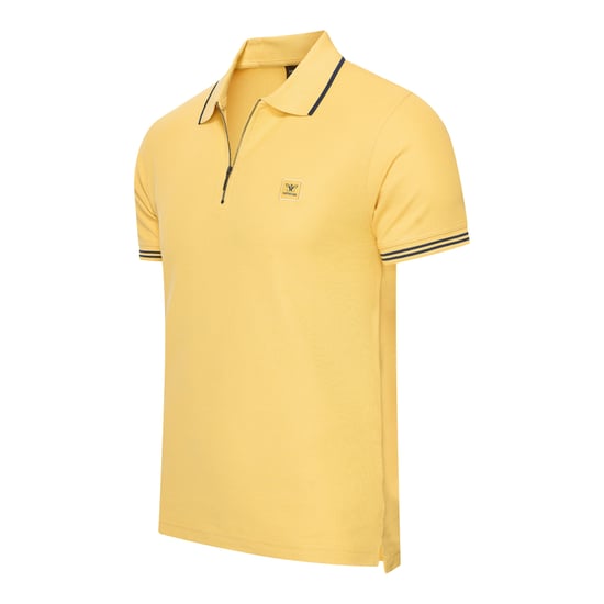Cappuccino Italia Polo SS Polo Zip Polo Torino Yellow - Image 1