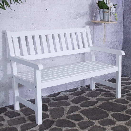 SenS-Line bordeaux tuinbank 126cm 2-zits - - Image 2