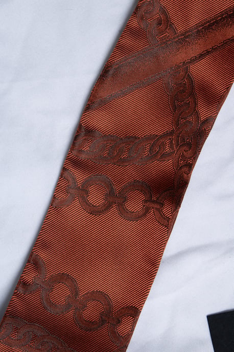 Burberry, orange knythalsduk - Image 4