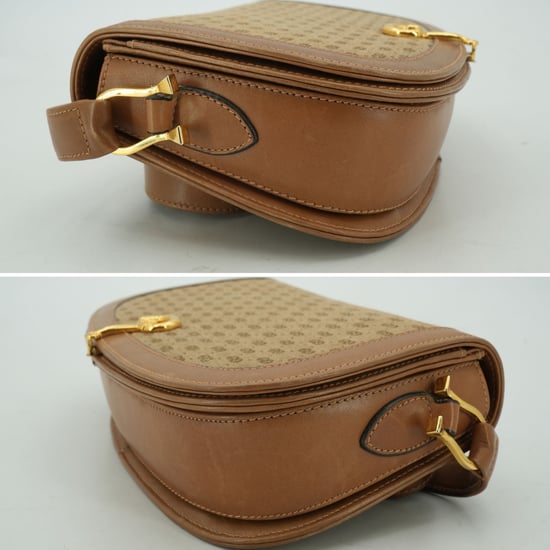 Gucci Vintage Stoffen Schoudertas Horsebit - Image 4
