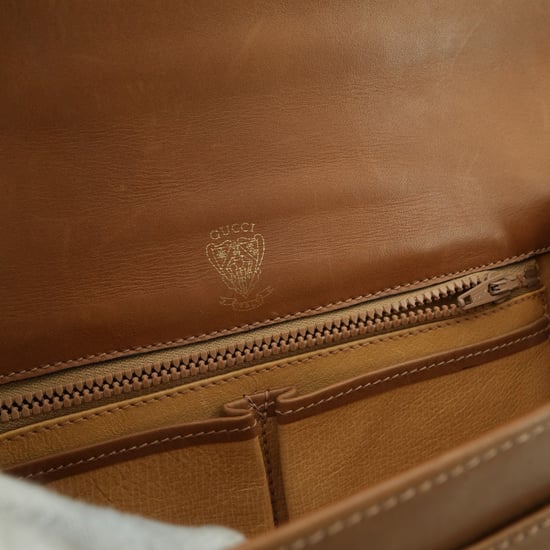 Gucci Vintage Stoffen Schoudertas Horsebit - Image 5