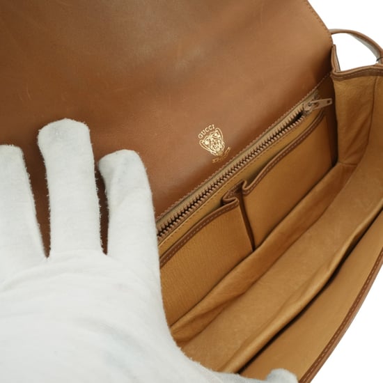 Gucci Vintage Stoffen Schoudertas Horsebit - Image 6