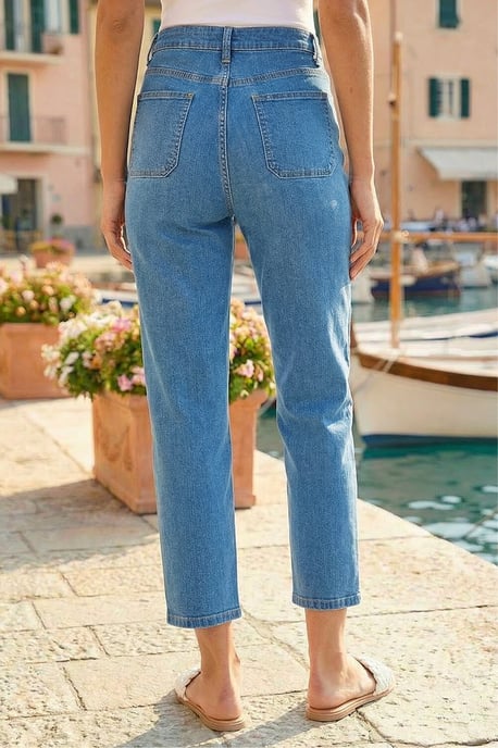 Cotton Ankle Grazer Stretch Jean - Image 2