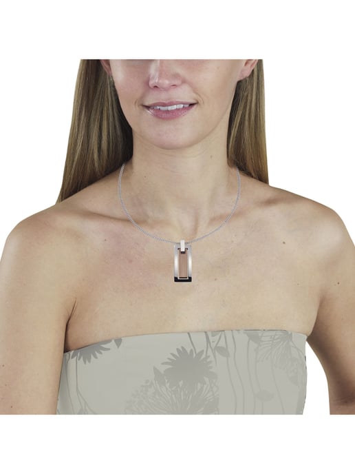Zeeme Stainless Steel Necklace Stainless steel two-coloured 50cm long - Image 5