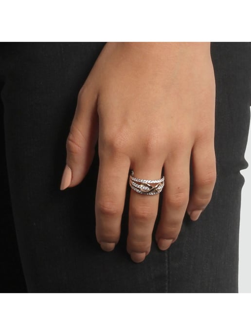 Zeeme Silber Ring Silver 925 two-coloured with infinity motif - Image 2