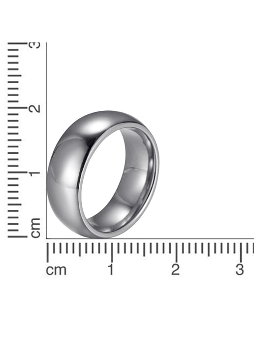 Zeeme Stainless Steel Ring Polished stainless steel 8mm wide - Image 2
